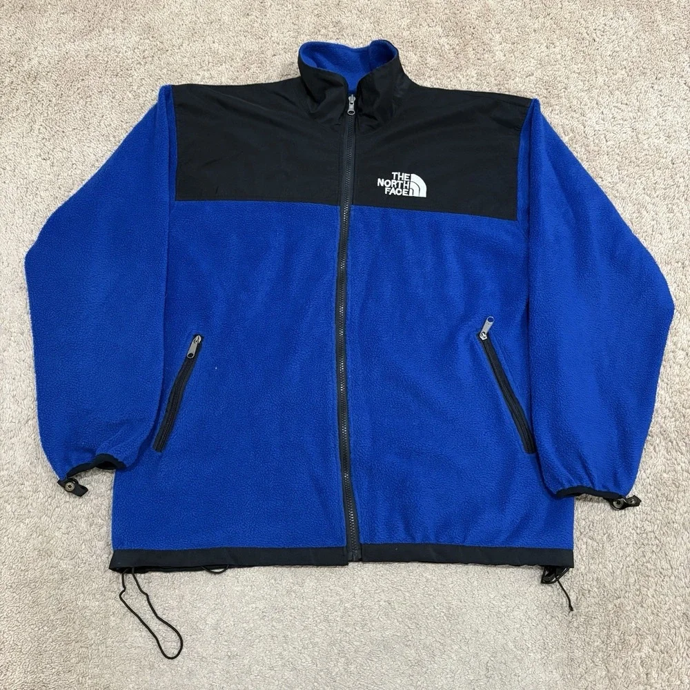 Vintage The North Face GoreTex Mountain Jacket Mens Large Blue Fleece Lined 2in1
